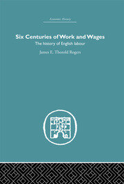 Six Centuries of Work and Wages: The History of English Labour book cover