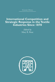 International Competition and Strategic Response in the Textile Industries SInce 1870 book cover