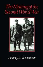 The Making of the Second World War book cover