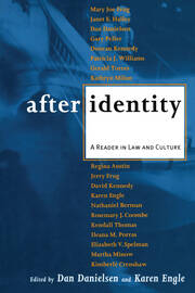 After Identity: A Reader in Law and Culture book cover