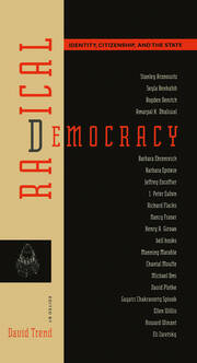 Radical Democracy: Identity, Citizenship and the State book cover