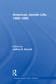American Jewish Life, 1920-1990: American Jewish History book cover
