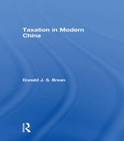 Taxation in Modern China book cover