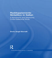 Raddoppiamento Sintattico in Italian: A Synchronic and Diachronic Cross-Dialectical Study book cover