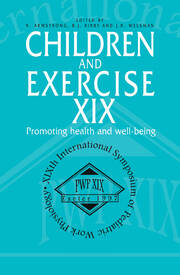 Children and Exercise XIX: Promoting health and well-being book cover