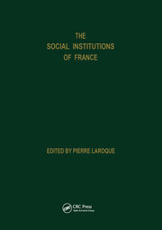 Social Institutions Of France book cover