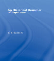 Historical Grammar of Japanese book cover