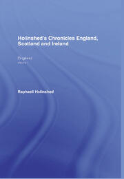 Holinshed's Chronicles England, Scotland and Ireland: Chro.Eng.Scot.Etc 6v book cover