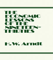 Economic Lessons of the 1930s book cover