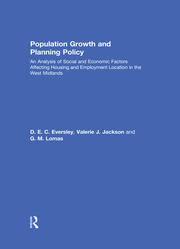 Population Growth and Planning Policy: Housing and Employment Location in the West Midlands book cover
