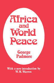 Africa and World Peace book cover