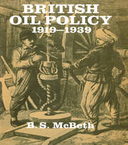 British Oil Policy 1919-1939 book cover