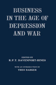 Business in the Age of Depression and War book cover