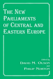 The New Parliaments of Central and Eastern Europe book cover
