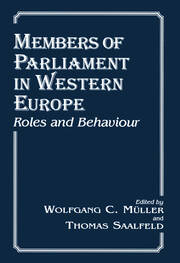 Members of Parliament in Western Europe: Roles and Behaviour book cover