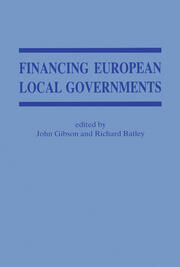 Financing European Local Government book cover