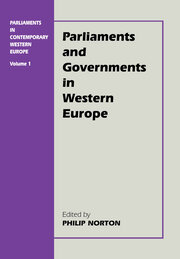 Parliaments in Contemporary Western Europe book cover