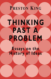 Thinking Past a Problem: Essays on the History of Ideas book cover