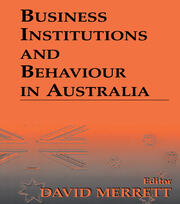 Business Institutions and Behaviour in Australia book cover