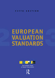 European Valuation Standards 2003 book cover