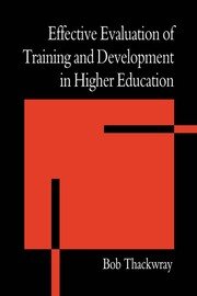 The Effective Evaluation of Training and Development in Higher Education book cover