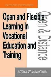 Open and Flexible Learning in Vocational Education and Training book cover