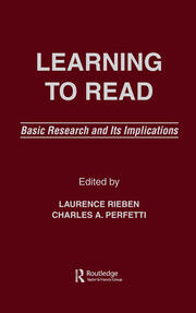 Learning To Read: Basic Research and Its Implications book cover