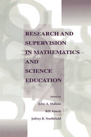 Research and Supervision in Mathematics and Science Education book cover