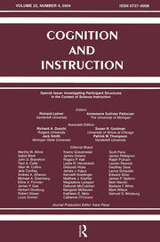 Investigating Participant Structures in the Context of Science Instruction: A Special Issue of Cognition and Instruction book cover
