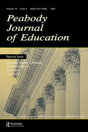 Assessing Teacher, Classroom, and School Effects: A Special Issue of the Peabody Journal of Education book cover