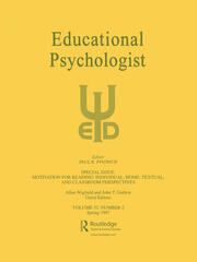 Motivation for Reading: Individual, Home, Textual, and Classroom Perspectives: A Special Issue of educational Psychologist book cover
