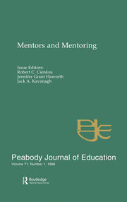 Mentors and Mentoring: A Special Issue of the peabody Journal of Education book cover