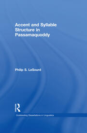 Accent & Syllable Structure in Passamaquoddy book cover