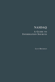 Nasdaq: A Guide to Information Sources book cover