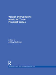 Vesper and Compline Music for Three Principal Voices book cover