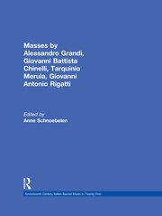 Masses by Alessandro Grandi, Giovanni Battista Chinelli, Giovanni Rigatti, Tarquinio Merula book cover