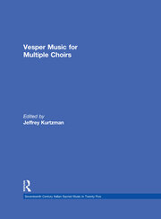 Vesper and Compline Music for Multiple Choirs book cover
