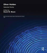 Oliver Holden (1765-1844): Selected Works book cover