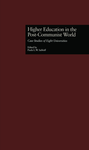 Higher Education in the Post-Communist World: Case Studies of Eight Universities book cover