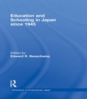 Education and Schooling in Japan since 1945 book cover