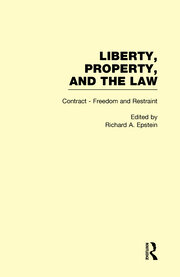 Contract - Freedom and Restraint: Liberty, Property, and the Law book cover