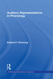 Auditory Representations in Phonology book cover