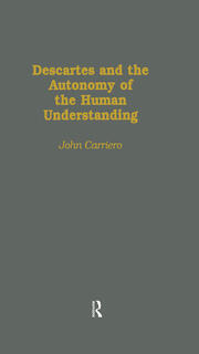 Descartes & the Autonomy of the Human Understanding book cover