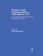 Sources of Irish Traditional Music c. 1600-1855: An Annotated Catalogue of Prints and Manuscripts, 1583-1855 book cover
