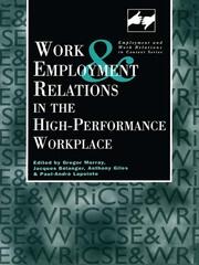 Work and Employment in the High Performance Workplace book cover