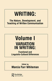 Writing: The Nature, Development, and Teaching of Written Communication book cover