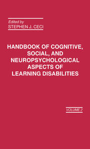 Handbook of Cognitive, Social, and Neuropsychological Aspects of Learning Disabilities: Volume 2 book cover