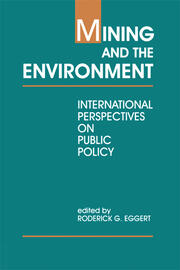 Mining and the Environment: International Perspectives on Public Policy book cover