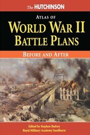The Hutchinson Atlas of World War II Battle Plans book cover