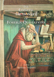 Concise Dictionary of Foreign Quotations book cover